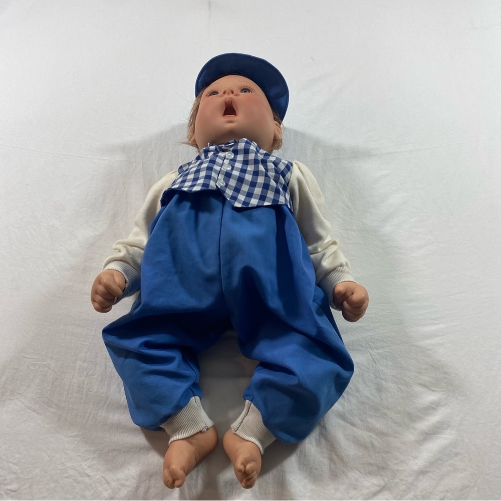 Lee Middleton Dolls Signed Vintage 1994 Blue White Hat Accessories - Picture 10 of 15